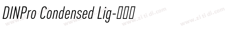 DINPro Condensed Lig字体转换